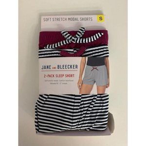 Jane and Bleecker 2 Pack Sleep Short Black/Purple